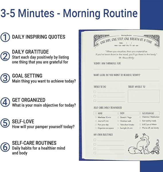 Gratitude Journal for Women with Guided Daily Prompts, Goal Setting & Habit Tracker90-Day Mindfulness & Self-Care Journal with Relaxing Coloring Pages for Mood, Mindset & Sobriety Support (Hardcover)