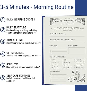 Gratitude Journal for Women with Guided Daily Prompts, Goal Setting & Habit Tracker90-Day Mindfulness & Self-Care Journal with Relaxing Coloring Pages for Mood, Mindset & Sobriety Support (Hardcover)