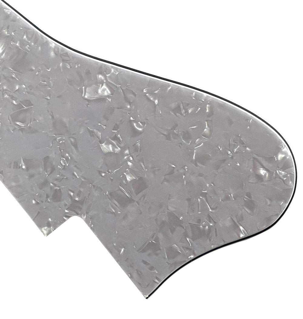 For Gibson ES-335 Guitar Pickguard Short Style (4 Ply White Pearl)