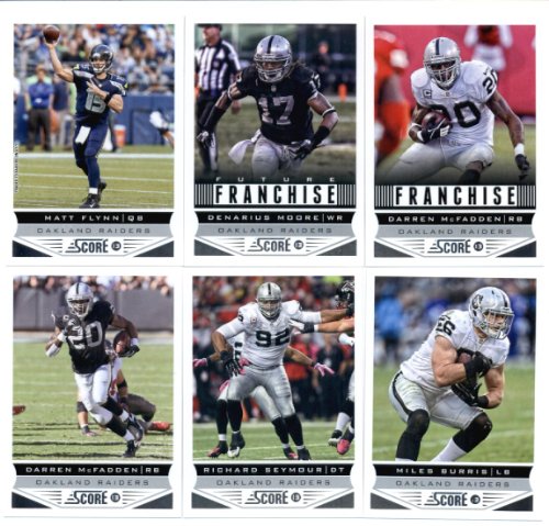 2013 Score Football Cards Oakland RaidersÃ¡ Team Set - Matt Flynn (2) Denarius Moore Terrelle Pryor Darren McFadden Jacoby Ford Richard Seymour Miles Burris Darren McFadden