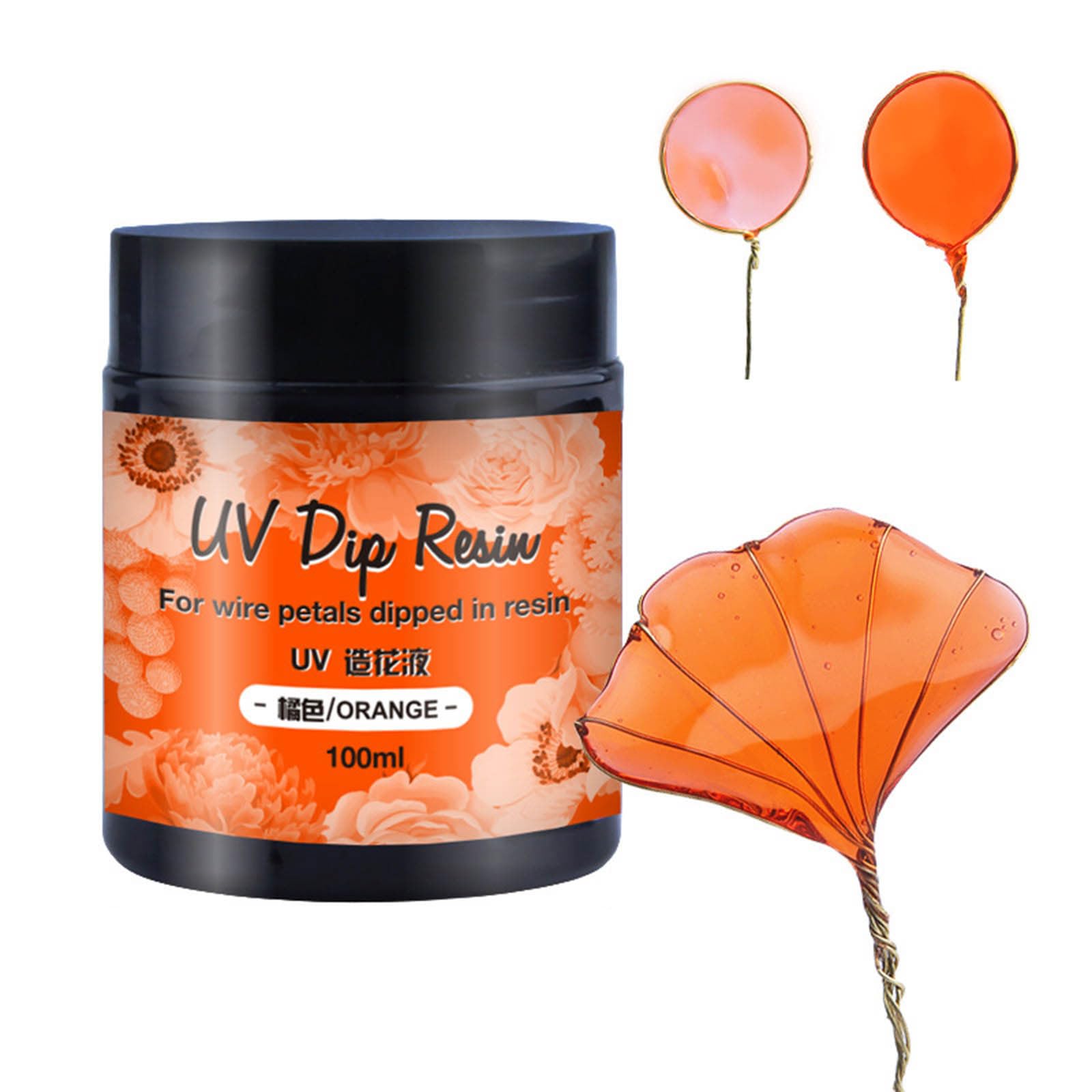 Resina UV Transparente 100ml - Para Manualidades, Joyería, Recubrimientos, Cura Con Luz Ultravioleta