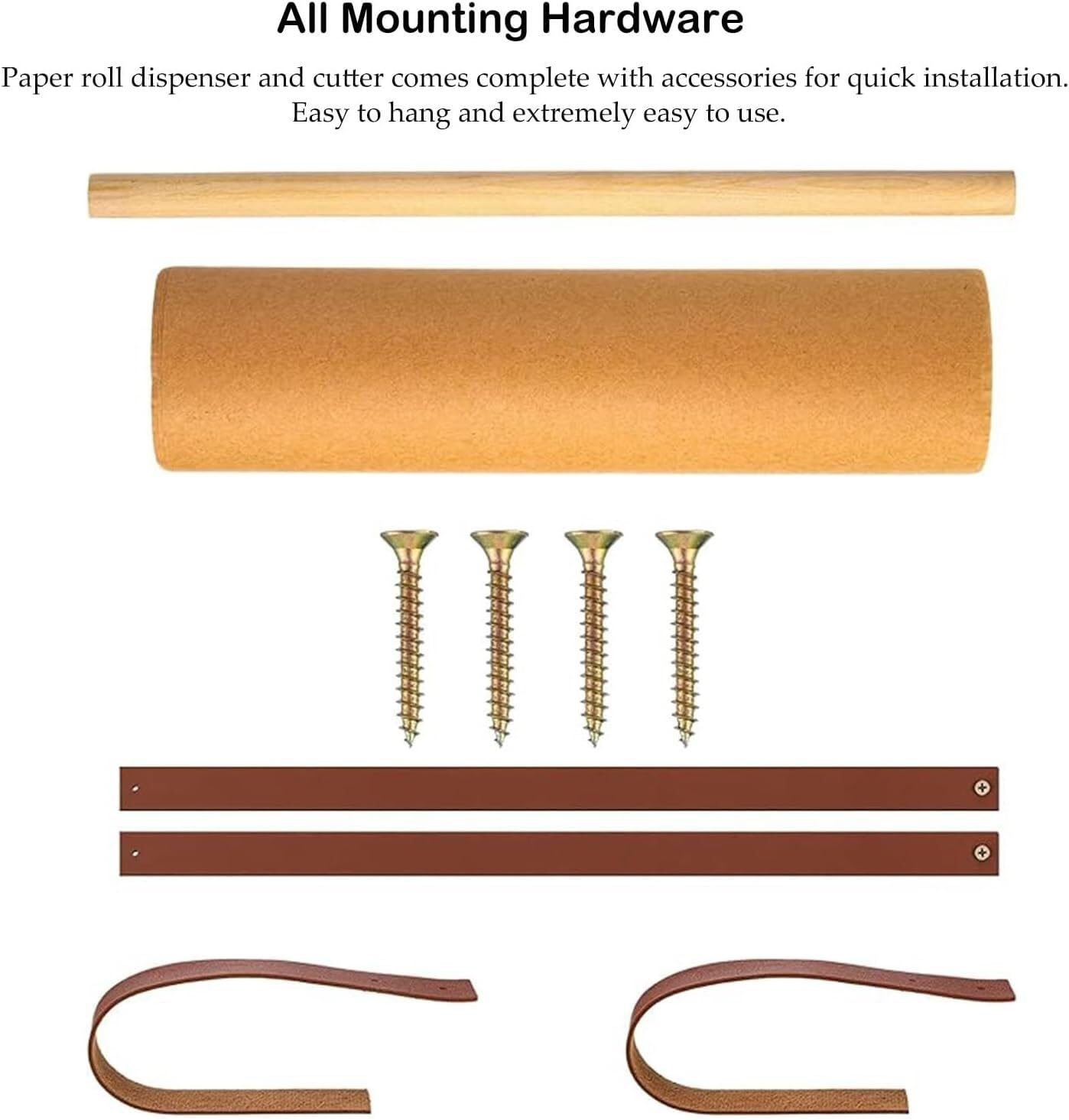Distributeur de rouleaux de papier kraft mural pour emballer et bricoler efficacement dans les bureaux et les cafés