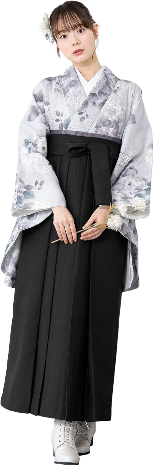 SOUBIEN] ソウビエン 袴 4点 セット (二尺袖着物/袴/長襦袢/下帯