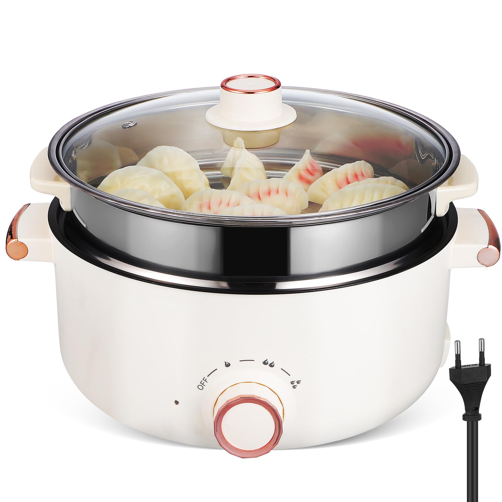 Cuiseur électrique multifonction pour fondue et mijotage grande capacité