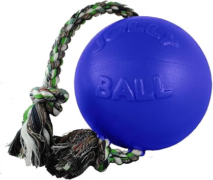 Jolly Pets Romp-N-Roll Ball Color Blue, Size 14" H x 6" W x 6" D
