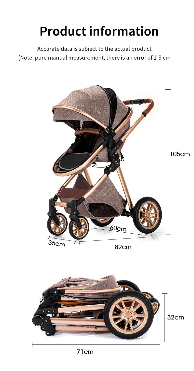 GLOKID Carrito bebé 3 Piezas, Carro, Carrito bebé 3 en 1, Silla Paseo, Sistema de viaje, Plegable, neumáticos de caucho, Con accesorios, Góndola, Adaptateurs, 25 kg (LV9 Rosa)