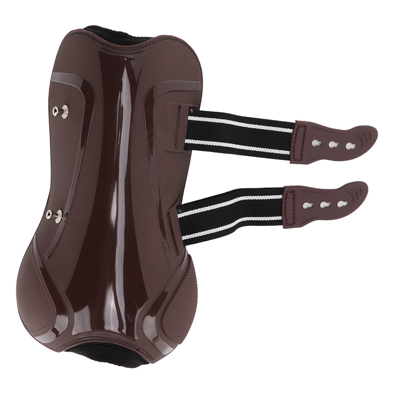 Botas de tendón de salto con frente abierto, 4 piezas de botas de soporte para tendones de caballo, botas ajustables de primera calidad para uso diario ecuestre y ejercicio
