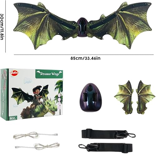 Miniatura 8 de VATOS Electric Dragon Wings with LED Lights - Moving Dragon Wings with Music for Boys Man to Cosplay Dress Up