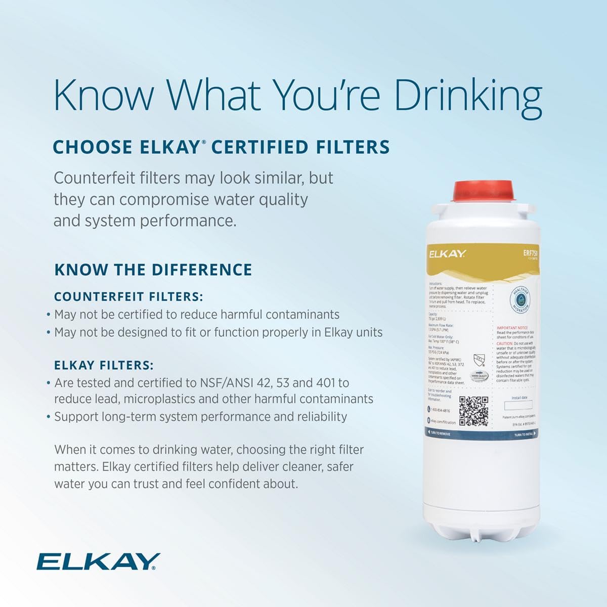 Elkay WaterSentry Filter - Safe Drinking Water -5