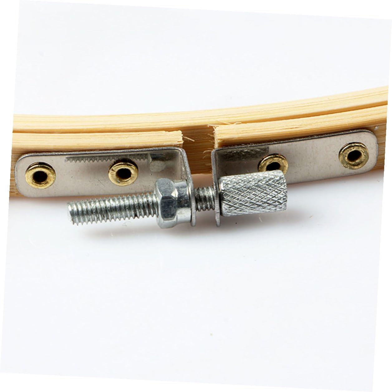 Healeved Set 10 Pezzi Telaio per Ricamo in Bambù Phyllostachys Pubescens, Anelli per Punto Croce, Fissaggio Tessuto Stretto, per Ricamo Manuale e Decorazioni da Parete