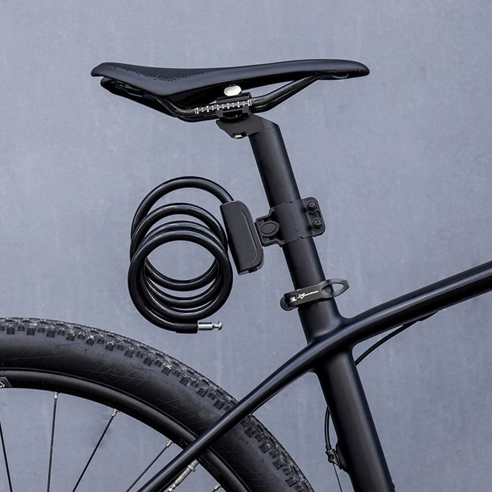 Candado para Bicicleta con Cubierta Antipolvo, núcleo de Bronce, Cable de Acero antirrobo, candado automático para Bicicleta de montaña, Motocicleta, candado antirrobo para Scooter