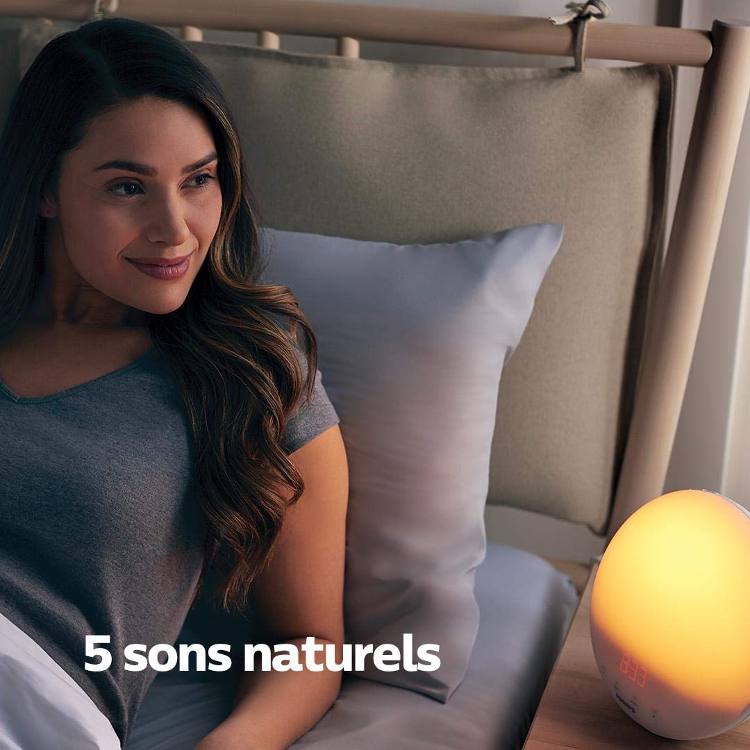 Philips - HF3520/01 - Eveil Lumière avec Lampe LED - Fonction RedShift