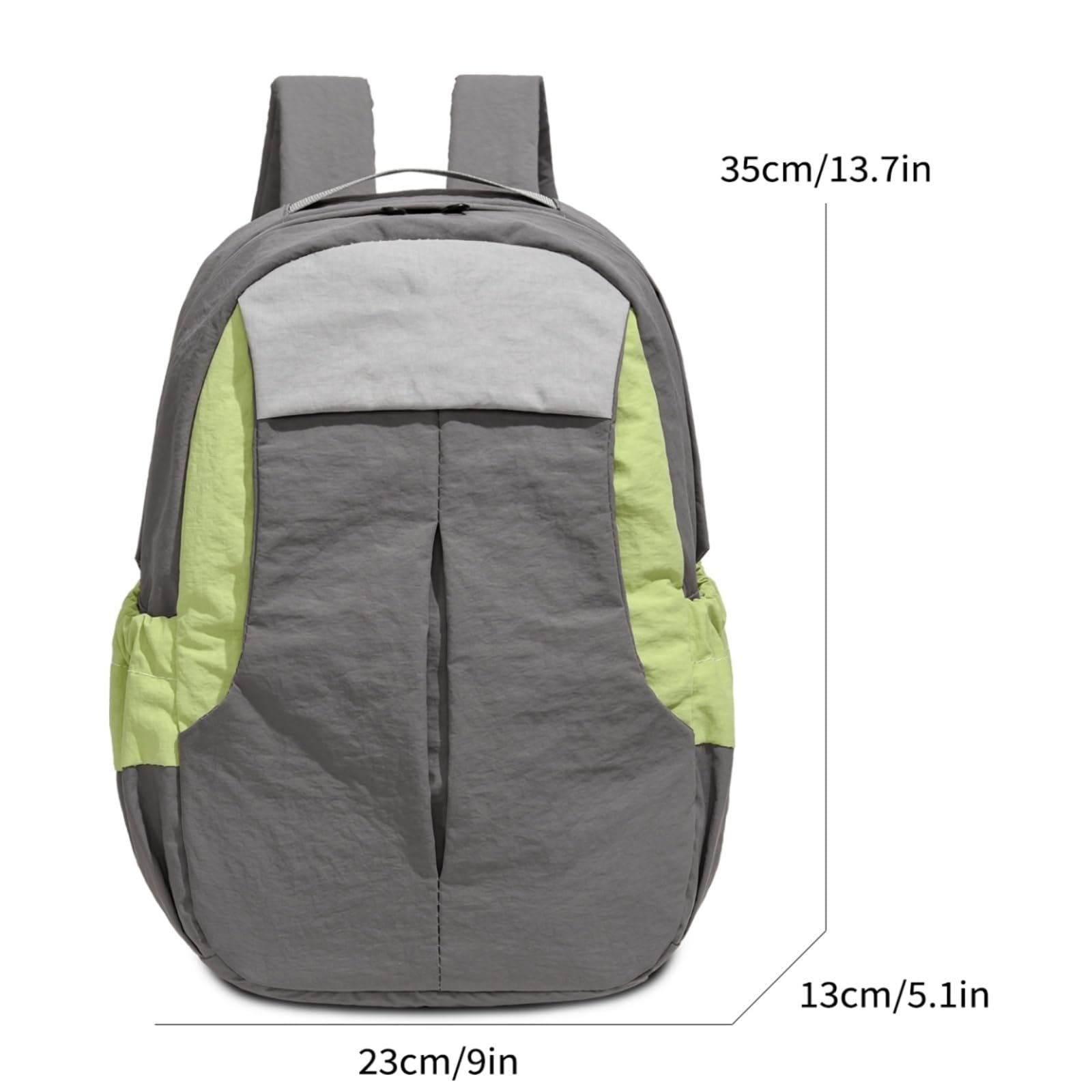 Zaino Borsa A Spalla Giornaliera Casual in Tessuto Morbido di Grande capacità per Ragazze Donne-a-23cmx13cmx35cm