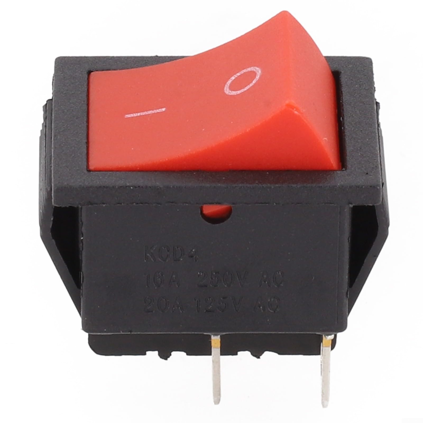 Kcd4 Boat Shaped Rocker Switch 16a 250vac With Red Light Indicator 4 Pin High Power Button For Industrial Marine Panel Control Black(Without lights)