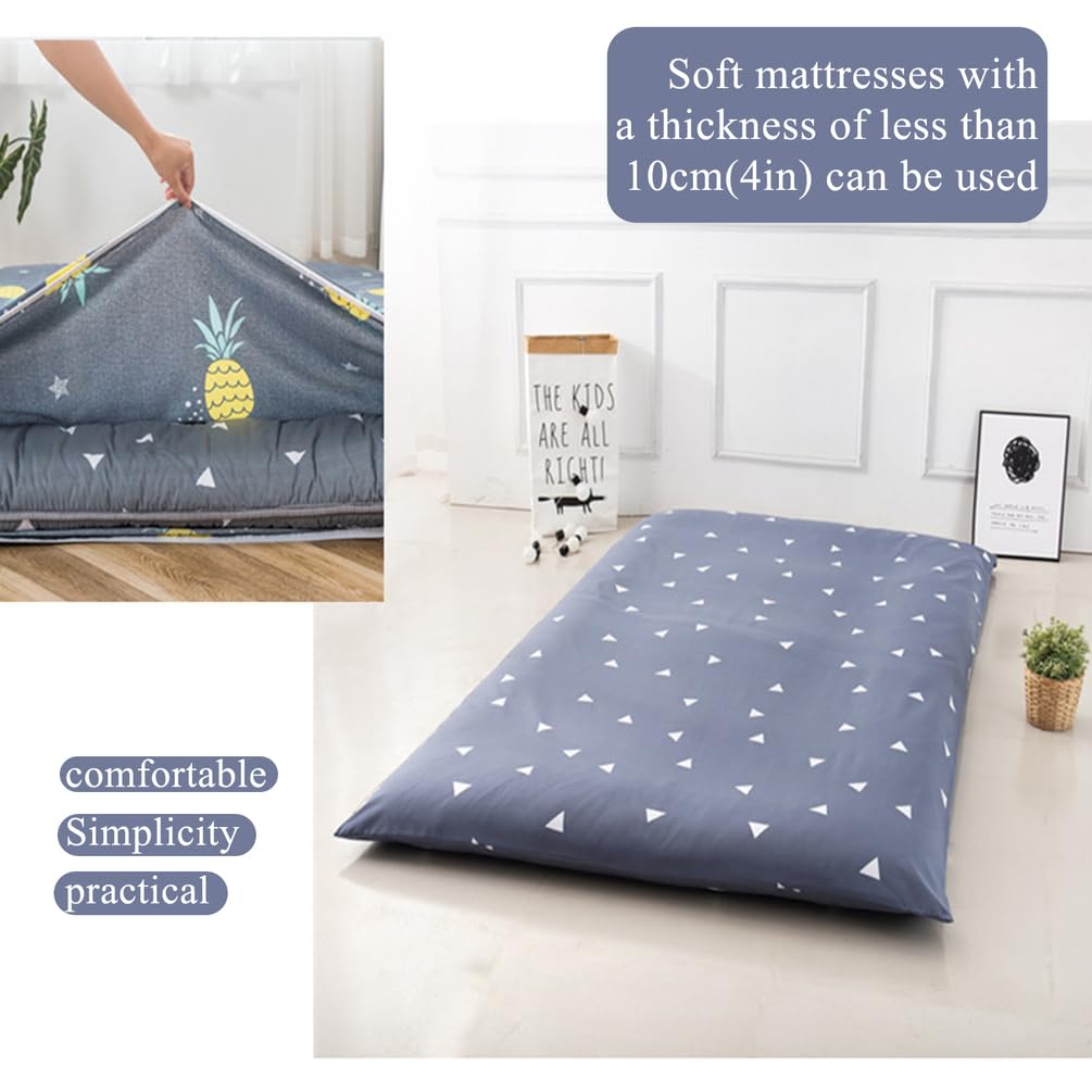 D,150x200cm(Queen), Housse De Matelas Futon Pleine/Grande/King Size Housse De Matelas De Sol Japonais Anti - Poussière Housse De Coussin De Couchage Douce Et Confortable