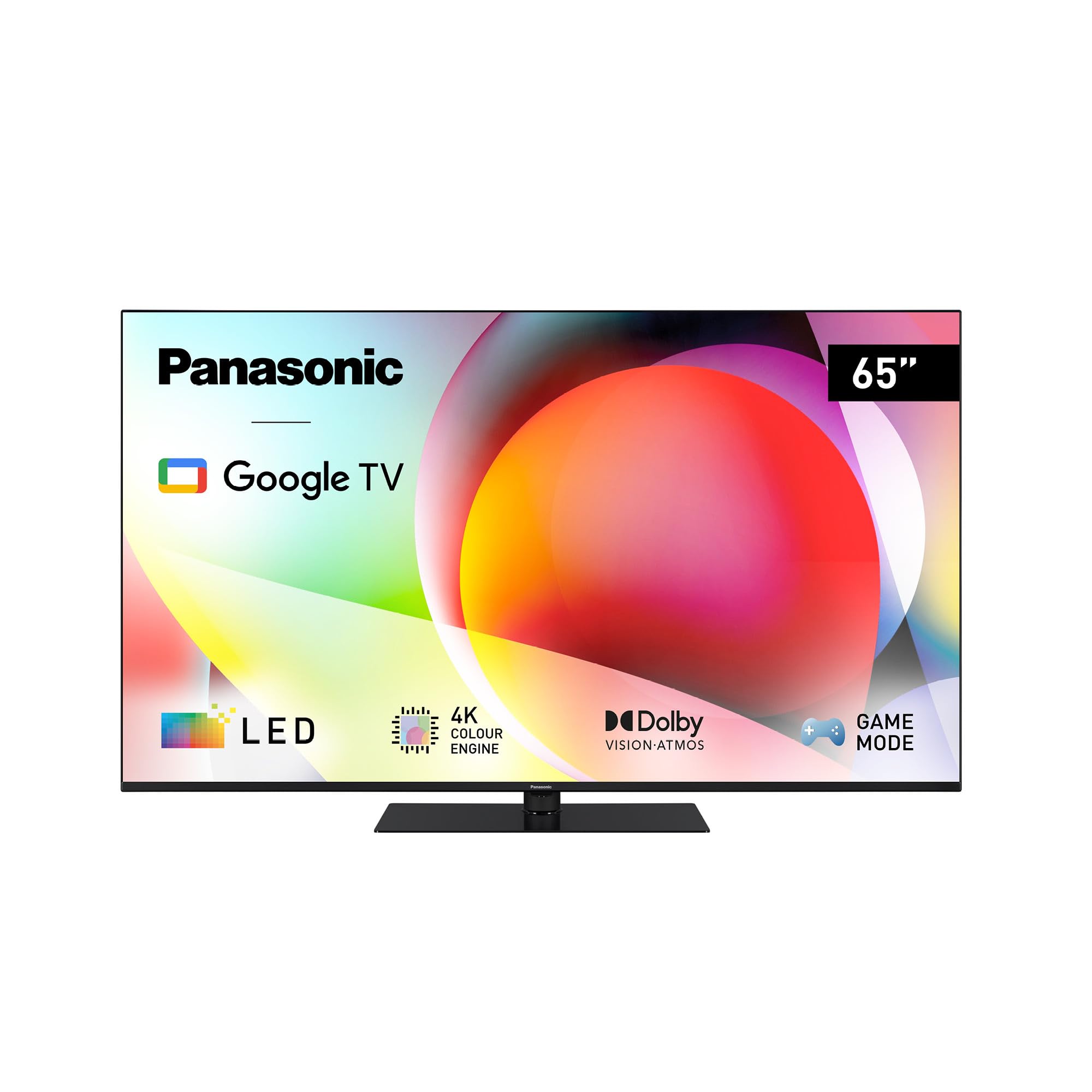 Panasonic TN-​65W70AEZ, Serie W70 65 inch 4K Ultra HD LED Smart TV, 2024, Google Assistant, Chromecast, Dolby Vision & Atmos, Game Mode, Bluetooth, Per un' Esperienza Visiva Ottimale