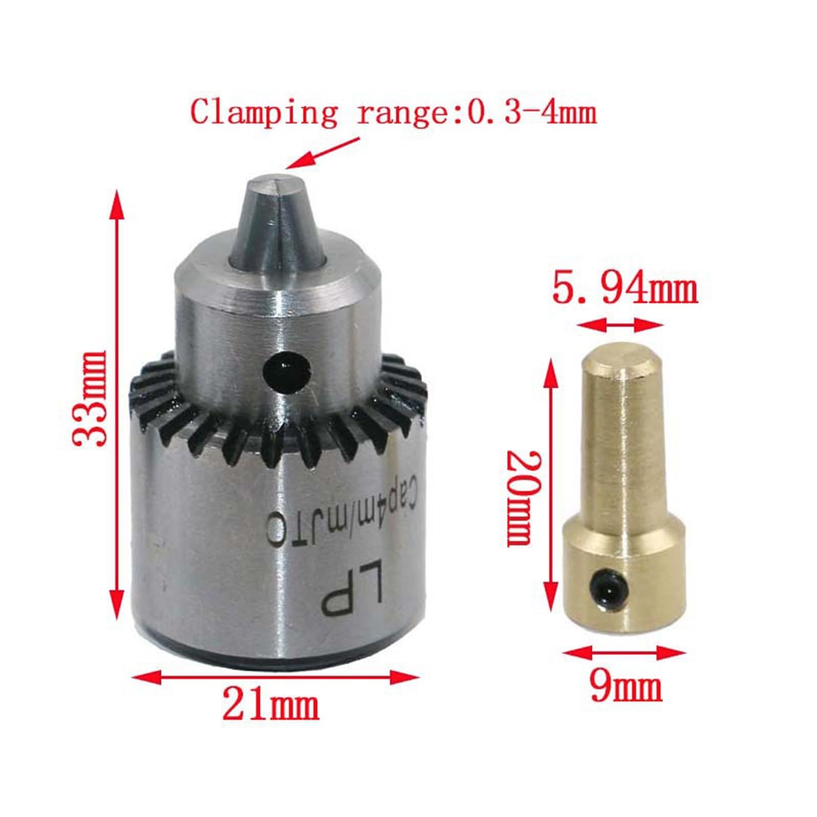 4 sztuk/zestaw JT0 uchwyt wiertarski 0.3-4mm uchwyt wału silnika elektrycznego Collet samozaciskowy uchwyt wiertarski elektryczny