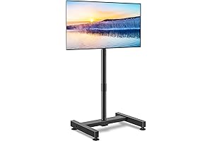 TVON Height Adjustable TV Floor Stand - 48 Inch Wide