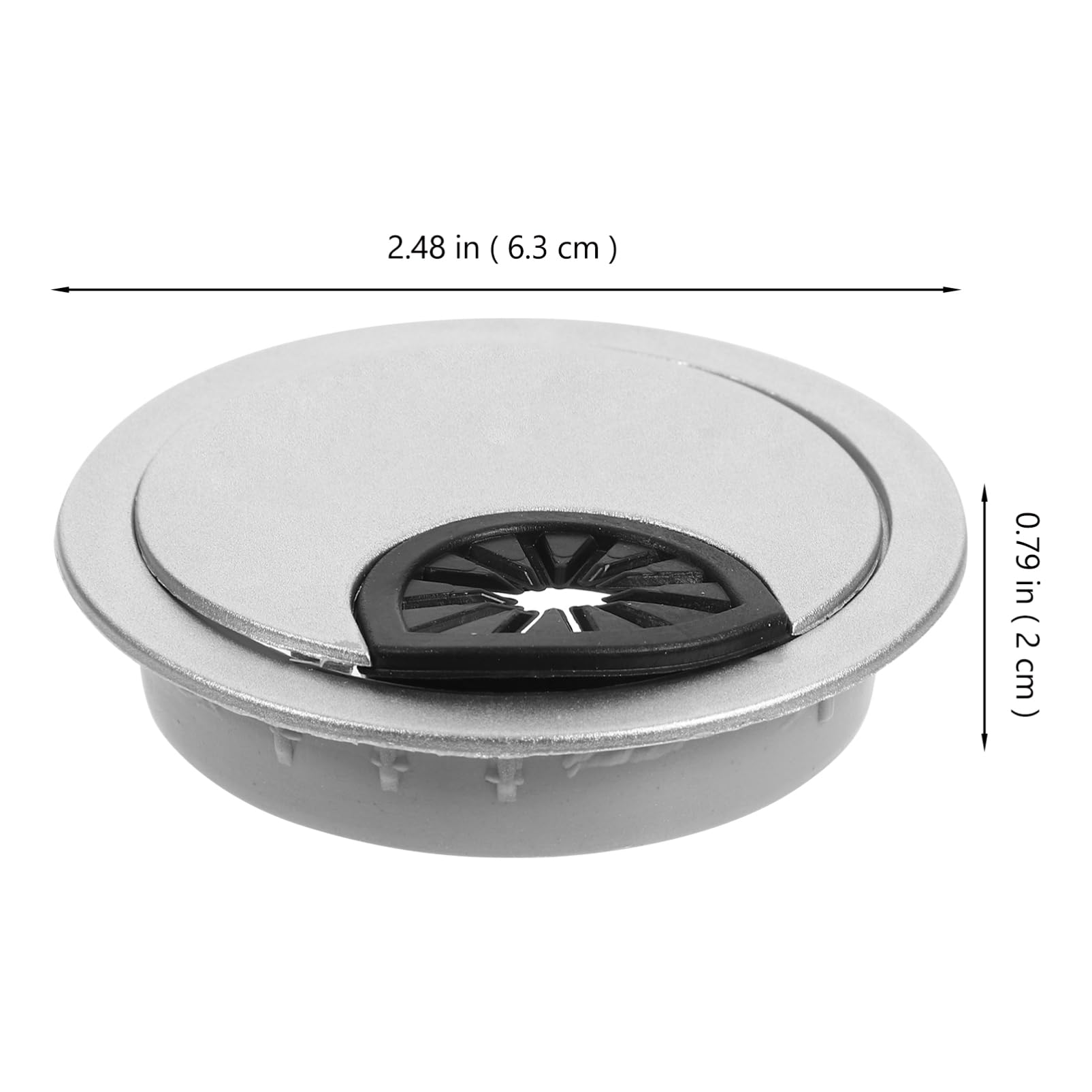 Happyyami Desk Cable Hole Covers 50mm Round Cord Hole Plugs for Home Office Computer Table Study Table Cable Management