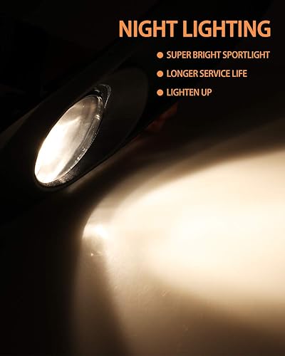 Miniatura 7 de AUTOWIKI Faros antiniebla para Volkswagen Jetta 2011-2014 (no compatible con Wagon, modelos GLI) 2 piezas OEM faros antiniebla de repuesto