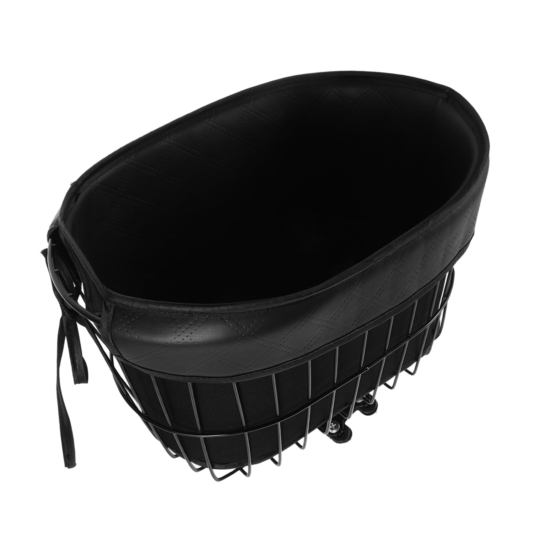 FOYTOKI Motorcycle Pet Carrier Bike Pet Stroller Basket Anti-Jump Out Versatile Compatibility Spacious for Cycling