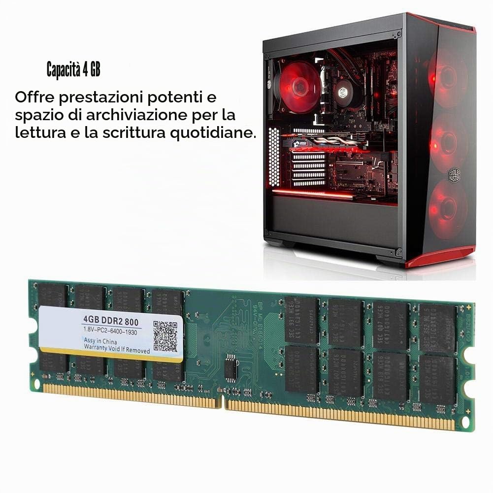 4 GB DDR2 800MHZ 240Pin PC2-6400 Modulo di memoria per computer desktop ad alte prestazioni per scheda madre