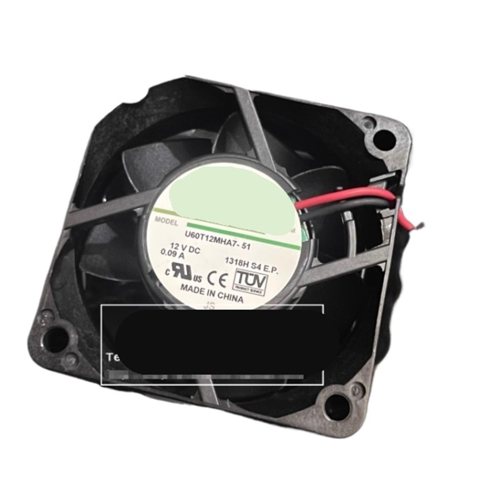 Ventilador de refrigeración 60x60x25 mm de 12V CC para servidor U60T12MHA7-51