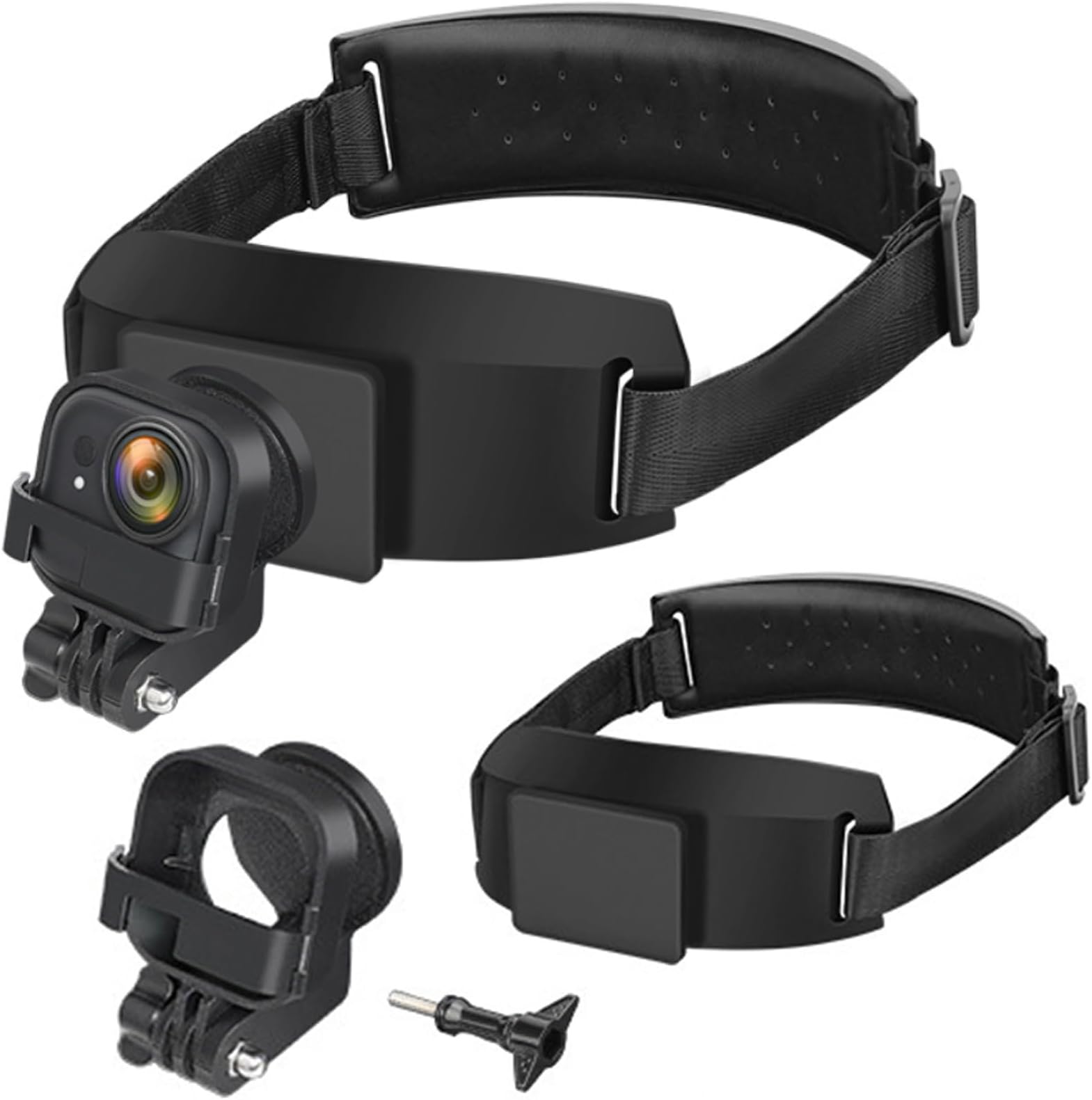 Magnetic Head Strap Mount for Insta360 Go Ultra Camera, Quick-Release Headband Head-Mounted Bracket Comfortable Wear Hands-Free Action Camera Shooting Accessories