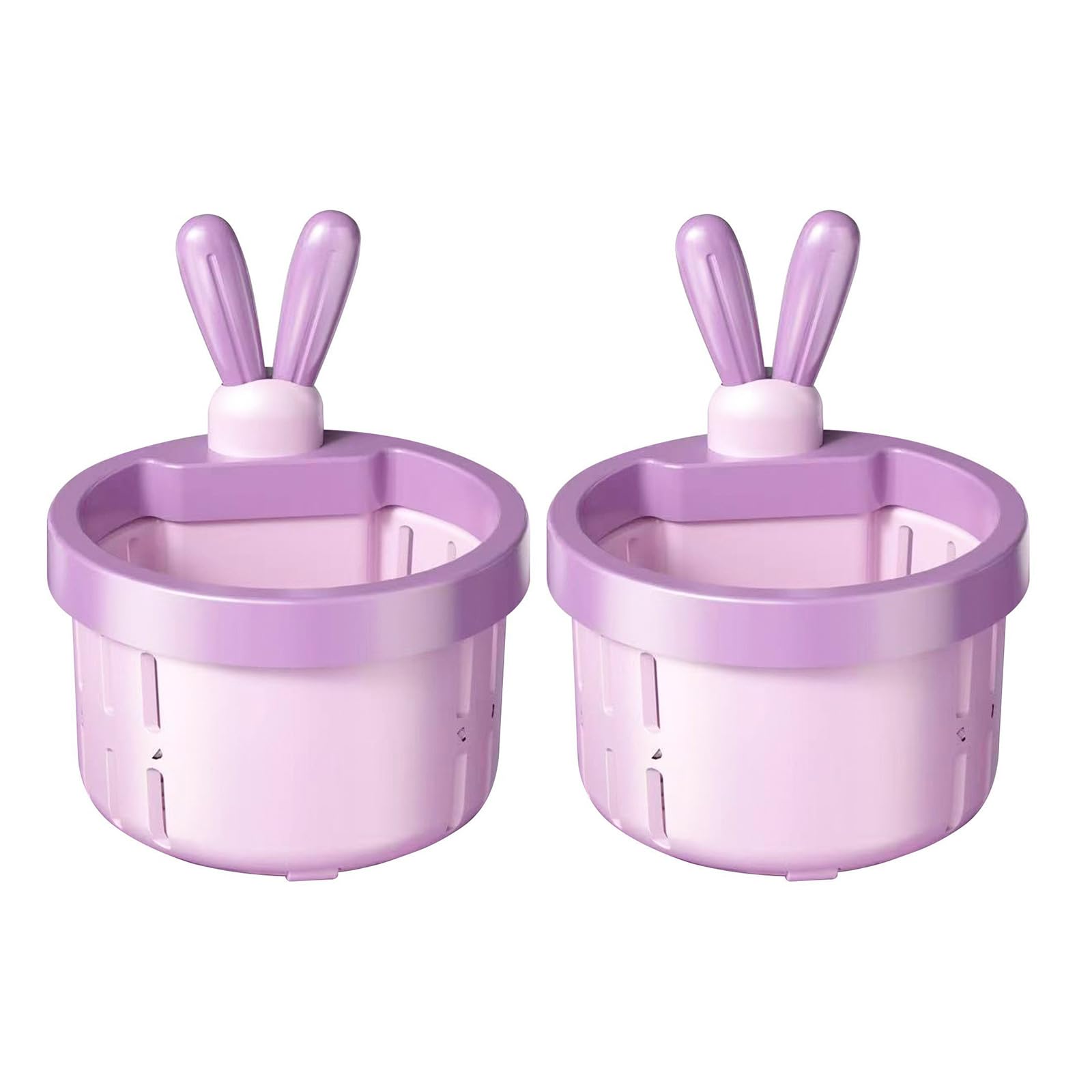 XuQiZZpp 2Pcs Decorative Rabbits Ears Design Sink Drain Strainer Press To Dump Filter Basket Waste Catcher For Kitchen Bathroom