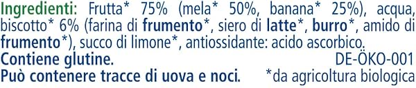 HiPP - Omogeneizzato Di Frutta, Gusto, 24 Vasetti Da 125 G, Mela, Banana E Biscotto, 3000 Grammo - 3