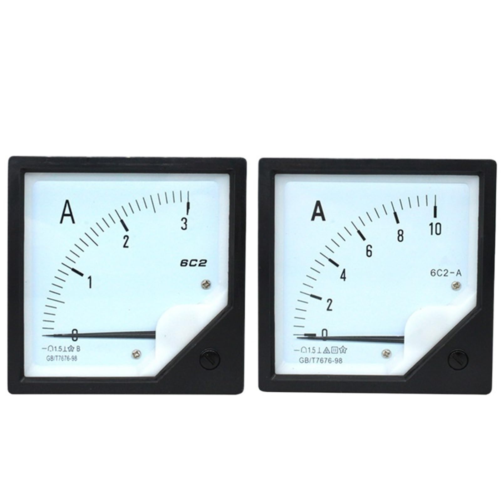 Ampèremètre CC 6C2 cadran analogique de mesure de courant continu 3A