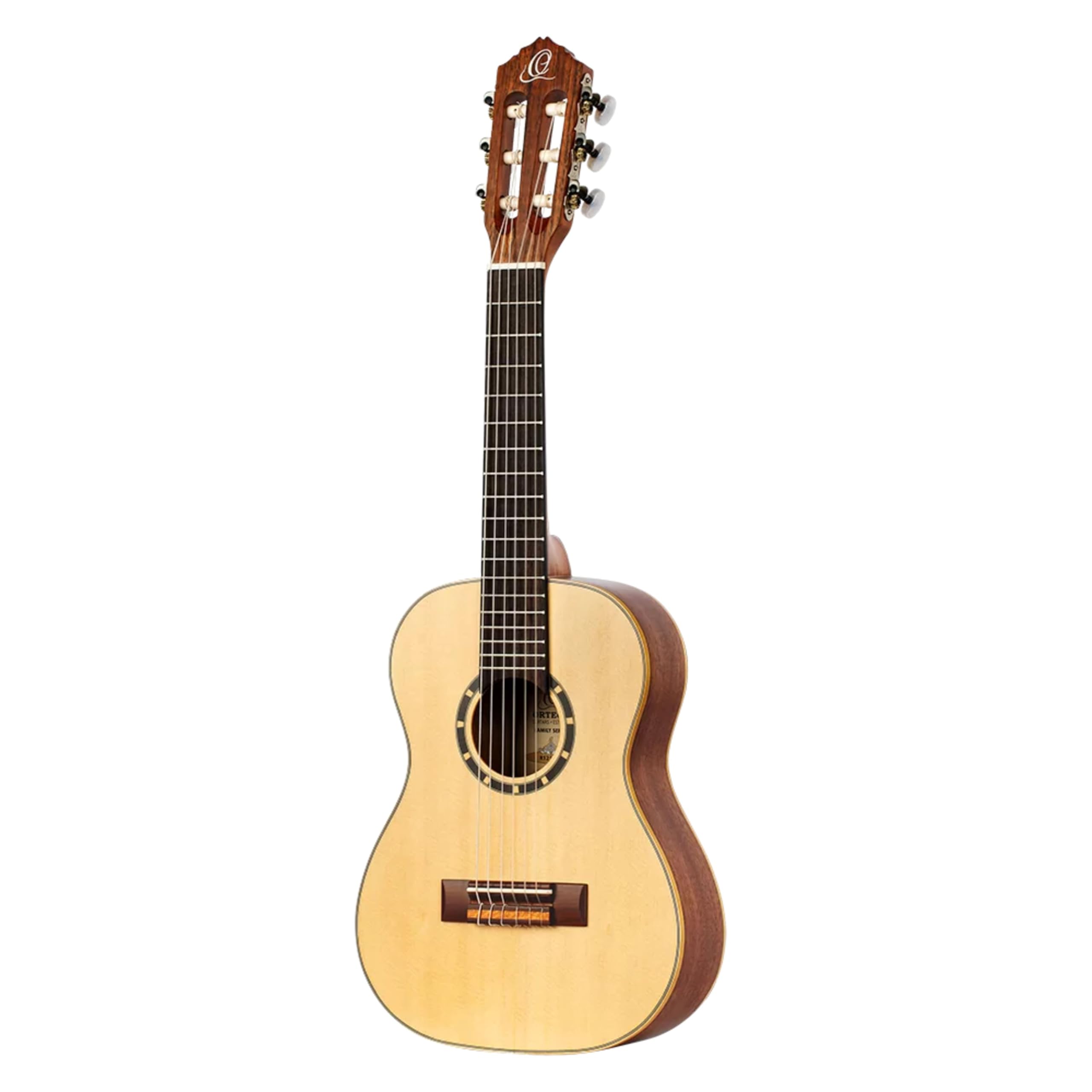 Ortega Guitars Guitare Classique 1/4 – Family Series – Housse Incluse – Épicéa / Acajou, Naturel (R121-1/4)
