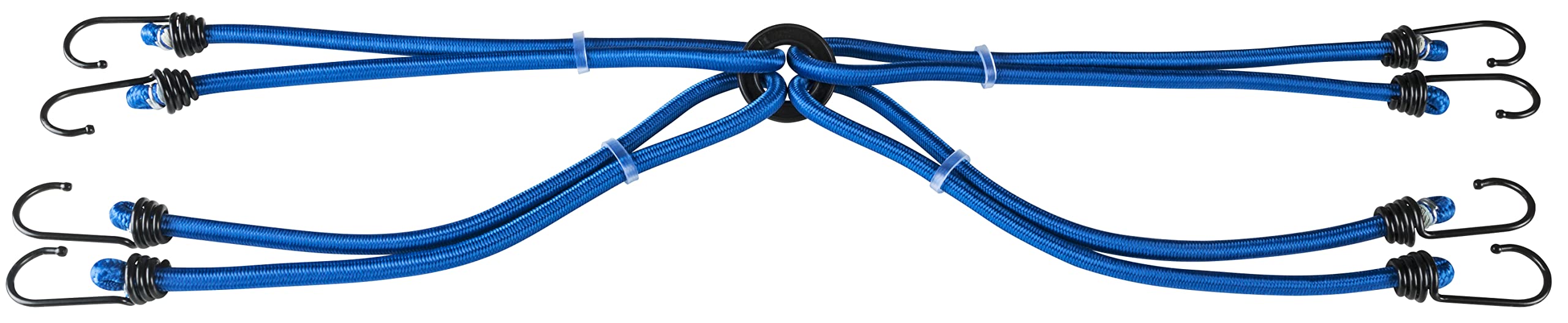 Corda Elastica con Ganci, 4pcs 100cm Cinghie Elastiche con Moschettone