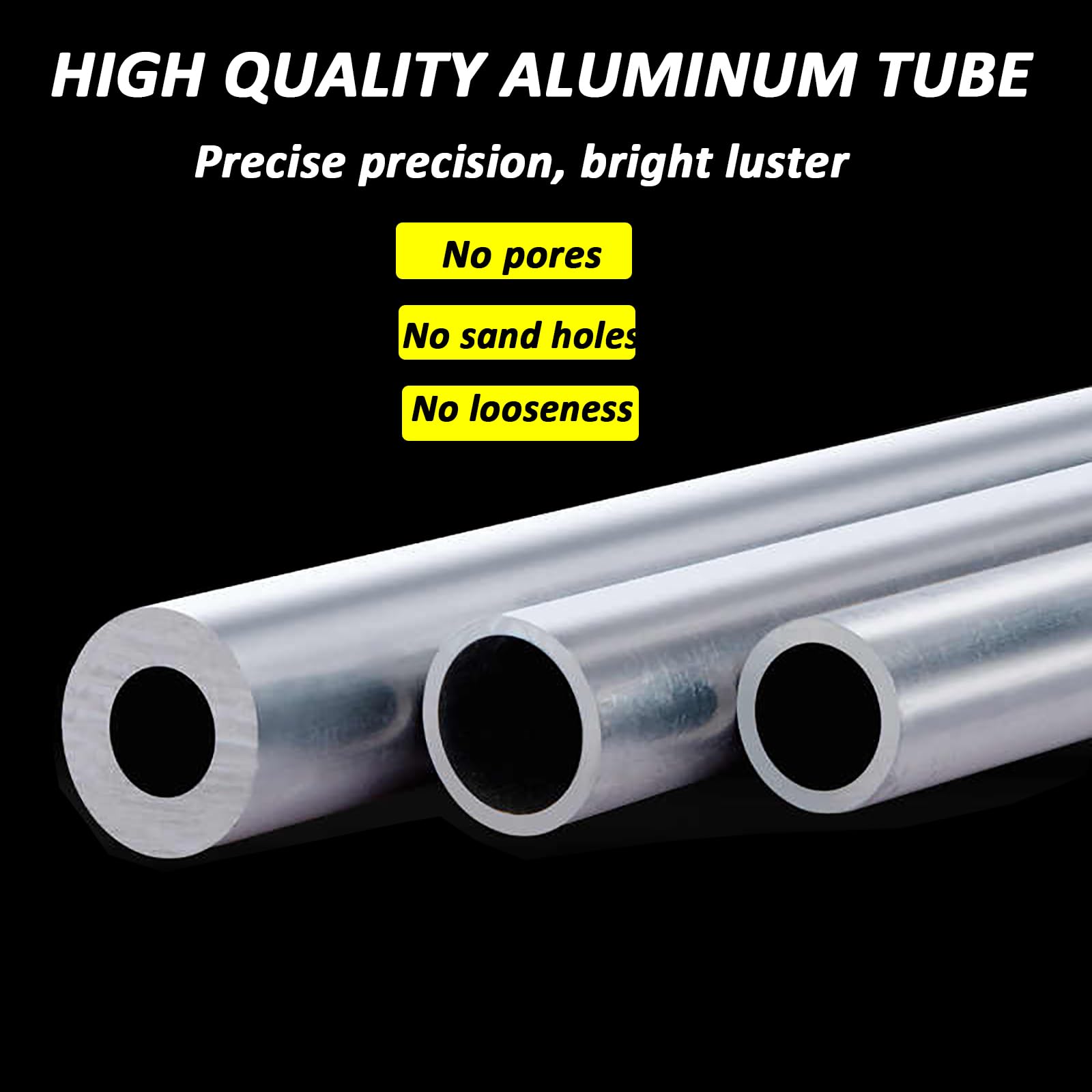 2 Stück Länge 500 mm Außendurchmesser 28/29 mm Aluminiumrohre mit unterschiedlichen Wandstärken für Heimwerkerprojekte, Möbel- und Modellbau,Metallisch,29mm*3mm