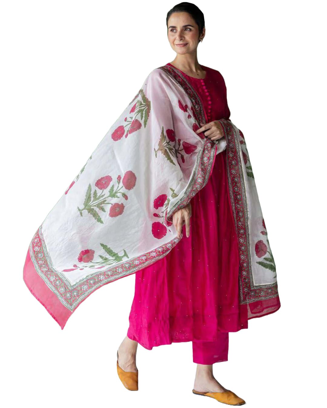 gosriki Women's Anarkali Kurta Set with Dupatta |Anarkali Suit for Women |Anarkali Suit for Women Anarkali Suit for Women Cotton | 3 Piece Ethnic Wear for Festival & Party-picture-26