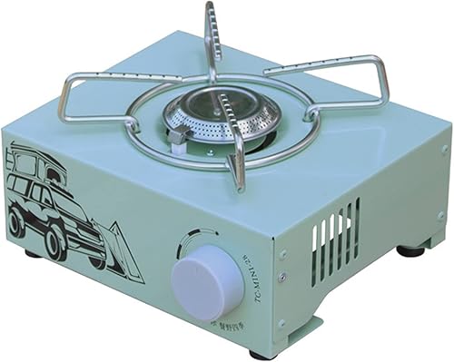 Estufa de cocina portátil de butano de un solo quemador de 2100 W para interior y exterior, para acampar, senderismo, mochilero, supervivencia