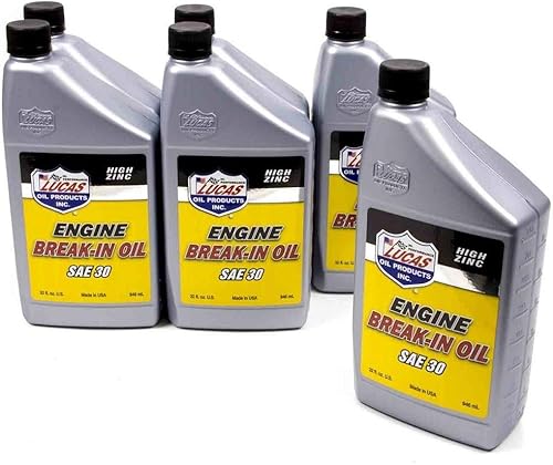Lucas Oil 10630 Aceite de rotura de motor SAE 30-1 cuarto (paquete de 6)