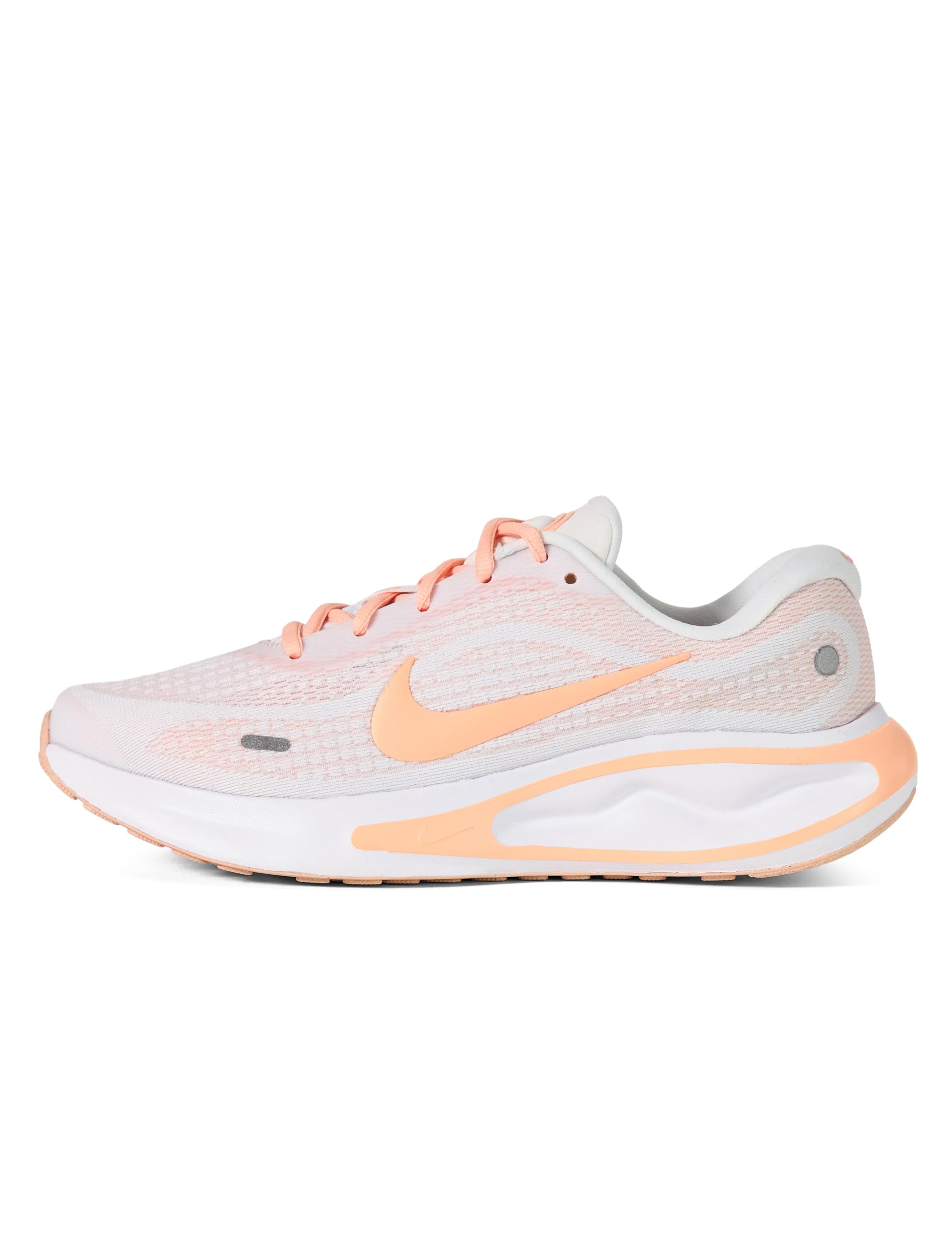Nike Women's Journey Run Road Running Shoes, White/Washed Coral, 7
