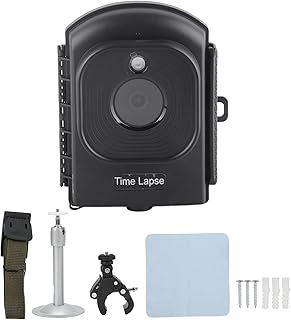Low Light Time Lapse Camera, Color Time Lapse Camera Multiple Shooting Modes Free Post Production 2.4 Inch TFT LCD IP66 Waterproof for
