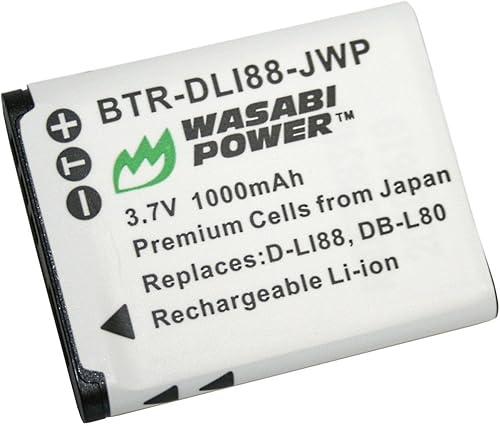 Wasabi Power Battery para Sanyo DB-L80, DB-L80AU y Sanyo VPC-CA100, VPC-CA102, VPC-CG10, VPC-CG20, VPC-CG21, VPC-CG100, VPC-CG102, VPC-CS1, VPC-GH1,