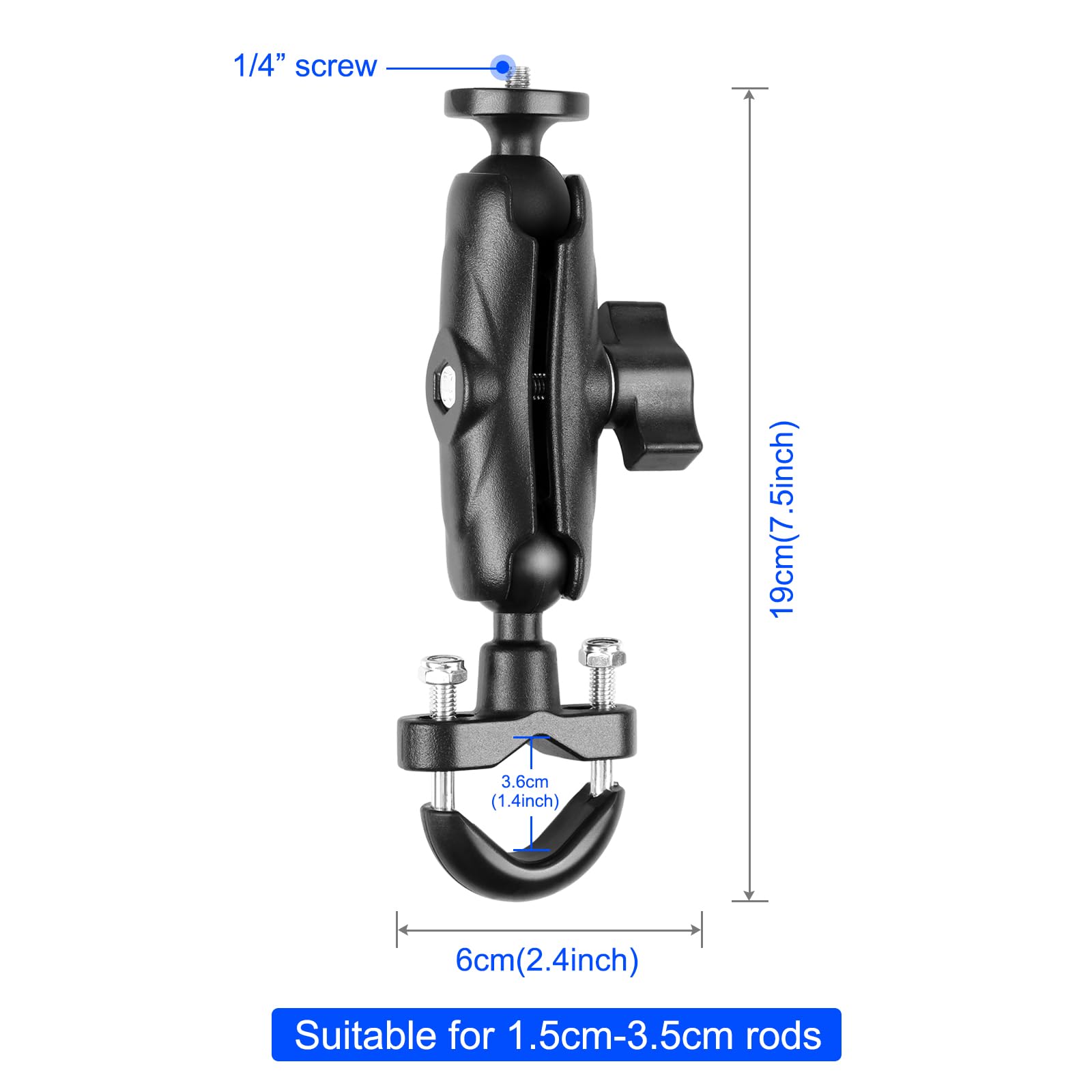 PULUZ ORIGINALE BRACCIO SNODABILE PU16 PER ACTION CAM BLACK /PER GOPRO HD HERO - NYLOX