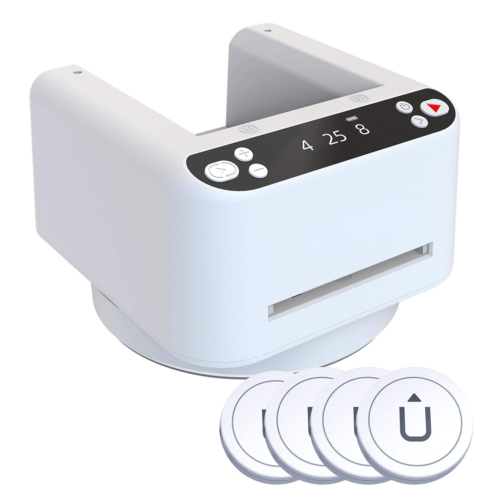 Eoweiot Automatic Card Dealer, Shuffling-Free, 4 Deck 360 Rotating Automatic Card Dealer Shuffler Machine for Blackjack,Rechargeable