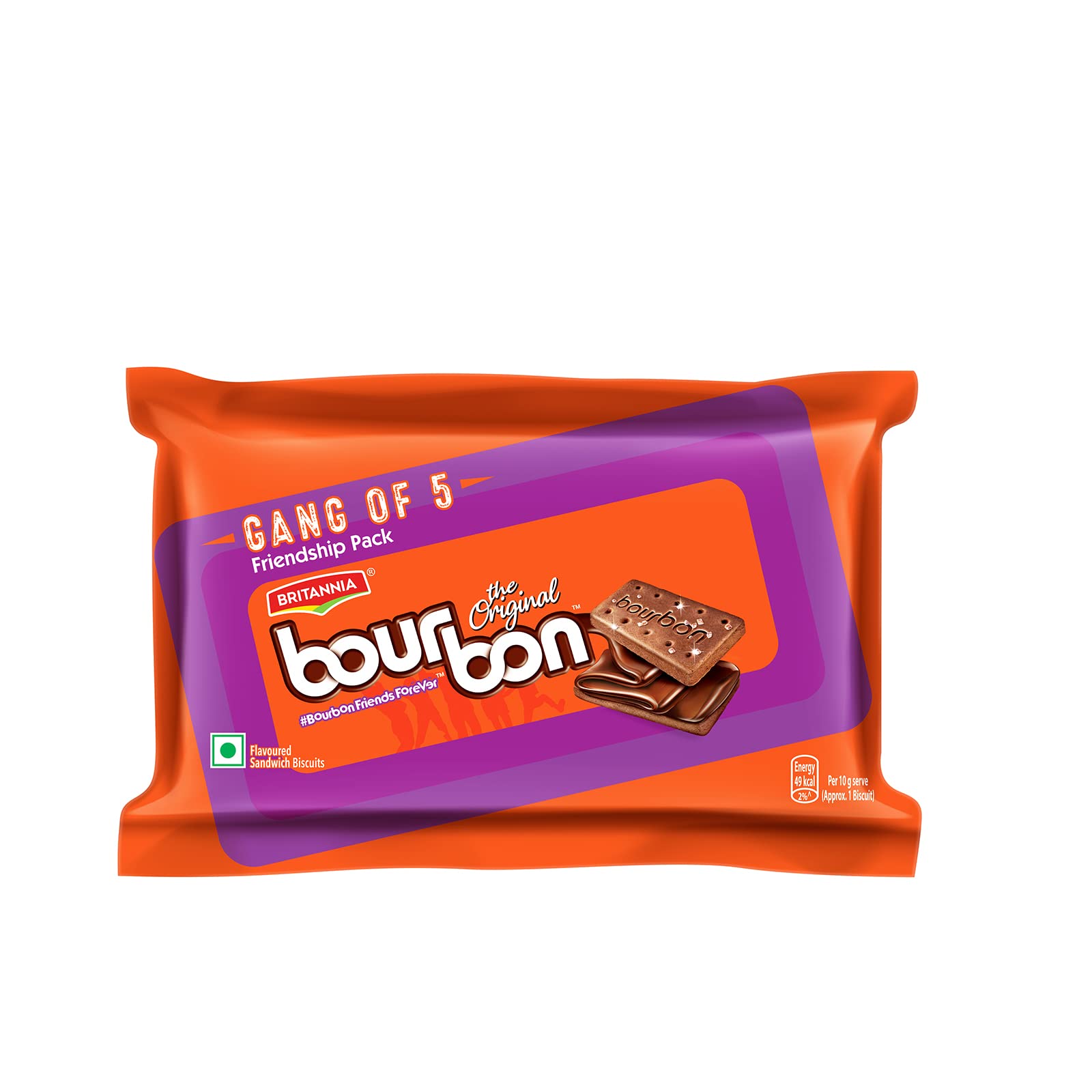 Britannia Bourbon Chocolate Cream Biscuits, 5Nx100g = 500g (B09YDC6TM2) Amazon Price History, Amazon Price Tracker