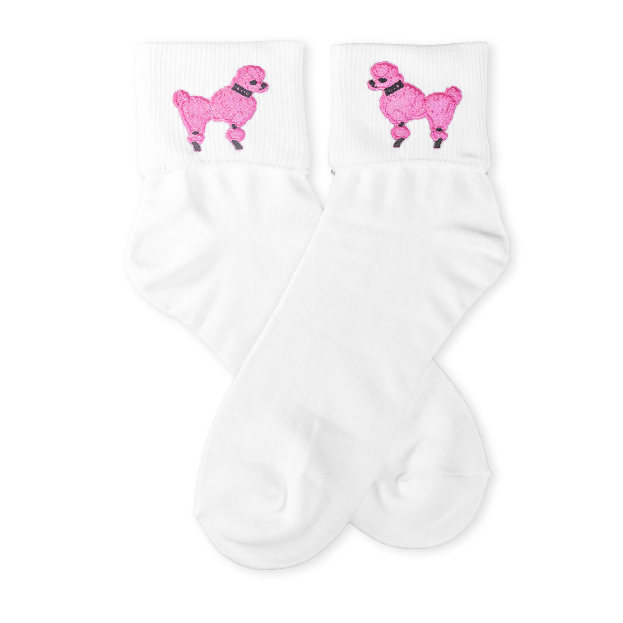 Hip Hop 50's ShopWomens Bobby Poodle Sock with Poodle Applique for Adult