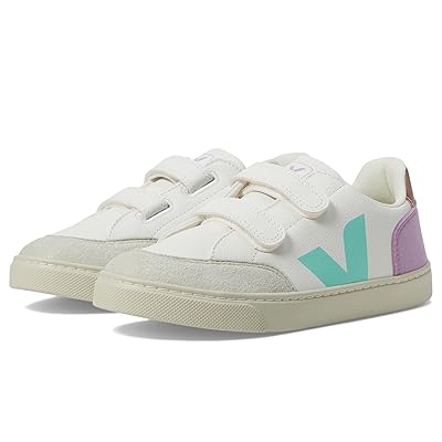 VEJA Kids Small V 12 (Little Kid/Big Kid) Kids Shoes Extra White_Multico Orchid