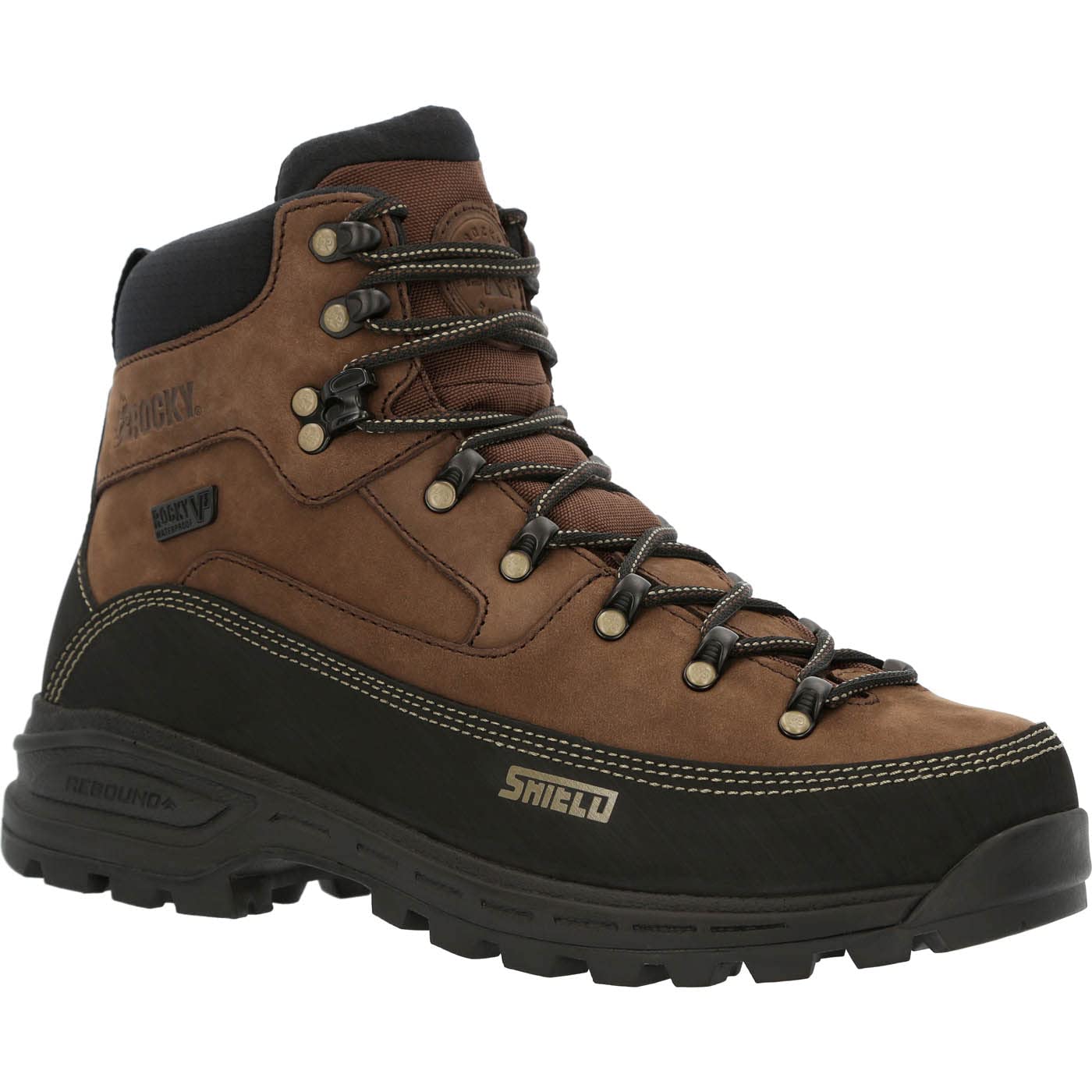 ROCKY MTN Stalker Pro Waterproof Mountain Boot, Brown Black, Size 12(M)