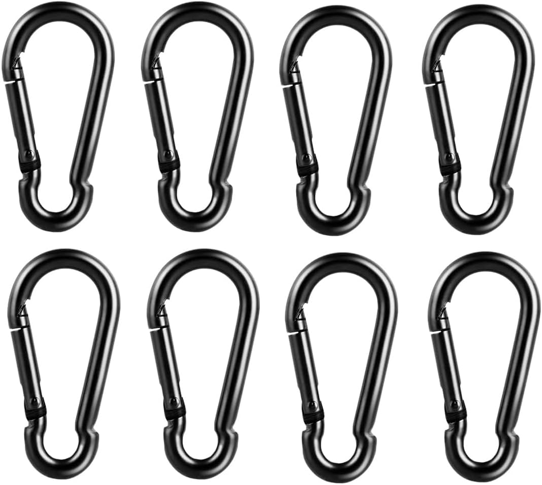 Amazon.com: 8 Pcs Carabiner Clip Spring Snap Hook - M5 1.97 Inch Heavy ...