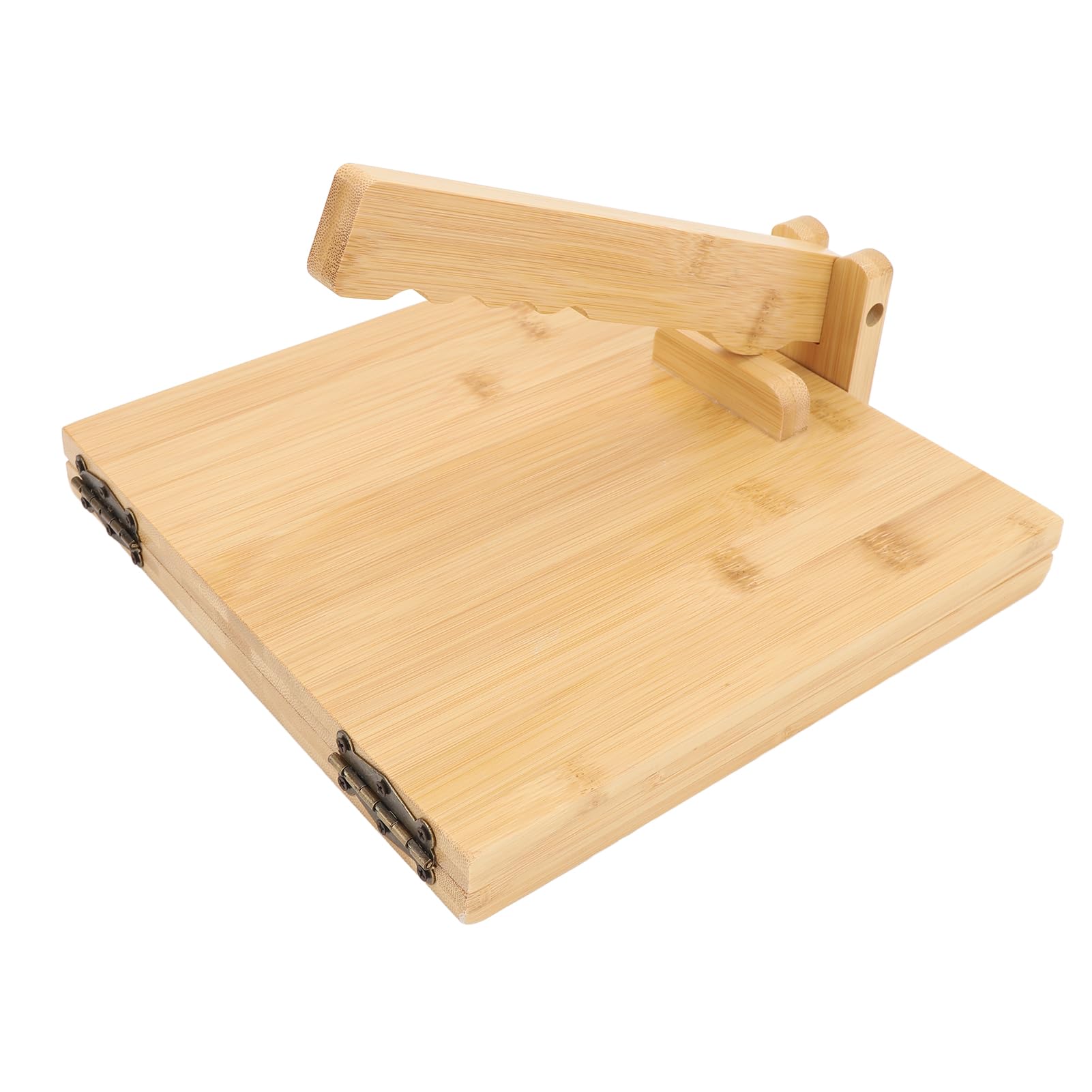 Prensa de Tortillas de Madera, Máquina Manual de Prensa de Masa con Rodillo y 50 Hojas de Pergamino para Cocina Casera, Tortilla Uniforme, de Masa para Pizza, Pan Plano y Naan