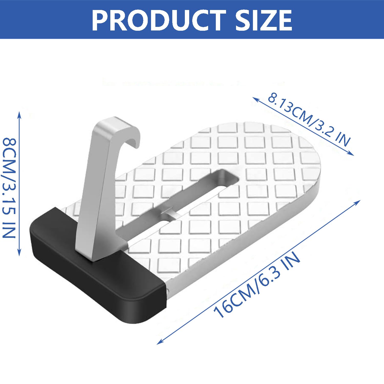 2 Pack Car Door Step - Foldable Aluminum Alloy Roof Access Step For Cars, SUVs & Trucks - 400lb Capacity