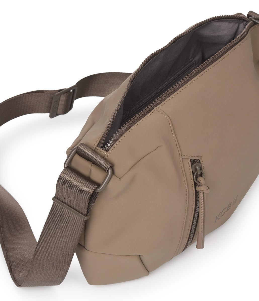KCB Bandolera Grande Cord | Gran Capacidad y Organización | Bolsillos Multiusos con Cremallera | Material Resistente | Asas Ajustables | 100% Vegano